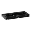 BRAUER Coral lavabo - 100x46x10cm - 1 vasque - 0 trous de robinet - composite - effet marbre - Nero Marquina SW721038