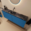MONDIAZ TURE-DLUX Meuble toilette - 120cm - Jeans - EDEN - vasque Lava - position centrale - sans trou de robinet SW1103841