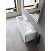 Meuble lavabo Duravit ME par Starck 1 trou de robinet avec trop-plein 123x49cm blanc SW472459