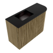 Mondiaz JOYA 61.6cm toiletmeubel - ronding rechts kleur Dusk - Wastafel FAYE positie Links 1 kraangat kleur Urban. SW1426196