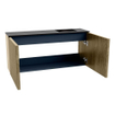 Mondiaz JOYA 90cm toiletmeubel - kleur Dusk - Wastafel FAYE positie Rechts 1 kraangat kleur Urban. SW1421662