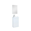 Plieger Senza meuble de salle de bain avec 1 porte avec miroir 40cm avec lavabo céramique réversible anthracite SW74739