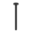 IVY Bond Ensemble de douche de tête - encastré - inverseur d'arrêt 2 voies - bras de plafond 30 cm - douche de tête ronde medium 30 cm - support avec sortie - flexible de douche 150 cm - douchette à main 3 jets - Noir mat PED SW1033125