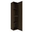 Saniclass Holz Frame Armoire haute - 140x35x38cm - 2 portes - Chêne charcoal SW1420782