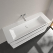 Villeroy & boch subway 3.0 lavabo de meuble 130x47x17cm rectangle sans trou de débordement blanc alpin gloss ceramic+ SW702125