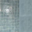 Terravito Bemare carreau mural - 10x10cm - 8mm - Carré - Bleu clair brillant SW405190
