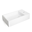 Wiesbaden Lotte fontein rechts 40 x 22 x 10 cm solid surface mat wit SW102828