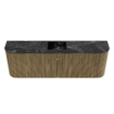 Mondiaz JOYA-DLUX 123.2cm toiletmeubel - ronding links en rechts kleur Dusk - Wastafel FAYE positie Midden Zonder kraangat kleur Lava. SW1423289