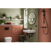 Hansgrohe Xarita Lite S Miroir - 70cm - rond - éclairage led - interrupteur mural - noir mat SW1165032