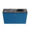 MONDIAZ TURE-DLUX Meuble de toilettes 80cm Jeans. EDEN vasque Lava position droite. Avec 1 trou de robinet. SW1103882