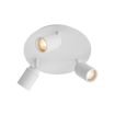 QAZQA Ducha - 3 lampes - lampes led dimmables incluses - IP65 - Rond - Blanc SW1477252
