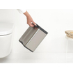Brabantia Bo Poubelle - 4 litres - seau intérieur en plastique - acier mat SW1009828