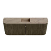 Mondiaz JOYA-DLUX 113.2cm toiletmeubel - ronding links en rechts kleur Shadow - Wastafel FAYE positie Midden Zonder kraangat kleur Arena. SW1424847