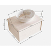 ENSEMBLE DE MEUBLE MONDIAZ LUSH - 60cm - 1 tiroir - lavabo BARCO - vasque centrale - 0 trous de robinet - sous-couche SW409649