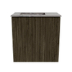 Mondiaz JOYA-DLUX 40cm toiletmeubel - kleur Shadow - Wastafel FAYE positie Links 1 kraangat kleur Sombra. SW1425177