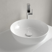 Villeroy & Boch Artis lavabo à poser - rond Ø43x12.5cm - Ceramic+ sans trou de robinetterie sans trop-plein stone white SW209528