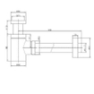 Plieger designbekersifon verkort rond 5/4 met muurbuis 30cm met rozet chroom 0520069
