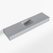 Mondiaz LEX Lave-main - 120x30x12cm - lavabo au centre - sans trou de robinet - Solid Surface - Plata SW1026126