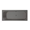 Xenz Aruba Ligbad - 190x80x48 - afvoer Midden - acryl - antraciet SW103139