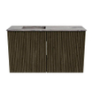 Mondiaz JOYA-DLUX 70cm meuble de salle de bains - couleur Shadow - Vasque FAYE position Gauche 1 trou de robinet couleur Sombra. SW1425198