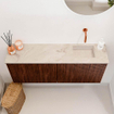 Mondiaz JOYA-DLUX 100cm meuble de salle de bains - couleur Ruby - Vasque FAYE position Droite Sans trou de robinet couleur Frappe. SW1423487