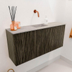 Mondiaz JOYA-DLUX 90cm toiletmeubel - kleur Shadow - Wastafel FAYE positie Midden Zonder kraangat kleur Glace. SW1422771