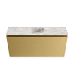 MONDIAZ TURE-DLUX 100cm toiletmeubel Oro. EDEN wastafel Glace positie midden. Met 1 kraangat. SW1103414