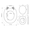 Tiger Toiletbril Leatherlook MDF Zwart 37.5x5.5x43.3cm CO252540746