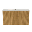 Mondiaz JOYA-DLUX Meuble de toilette 70cm - couleur Oak - Vasque FAYE position Gauche Sans trou de robinet couleur Ostra SW1422226
