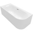 Villeroy & Boch Loop & friends baignoire îlot partielle - 180x80cm - angle gauche - Acrylique Blanc Alpin brillant SW762342