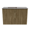 Mondiaz JOYA-DLUX 60cm meuble de toilette - couleur Dusk - Vasque FAYE position Gauche 1 trou de robinet couleur Oza SW1425964