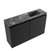 MONDIAZ TURE-DLUX Meuble toilette - 80cm - Urban - EDEN - vasque Lava - position droite - 1 trou de robinet SW1103634