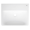 Lavabo Grohe Euro céramique 55cm sans trou de robinet sans trop-plein blanc alpin SW1234890