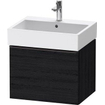 Duravit D-neo Meuble sous vasque 58.4x44.2x44cm 1 tiroir Chêne (zwart) mat SW640818