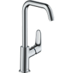 Hansgrohe Focus E2 wastafelkraan met hoge draaibare uitloop inclusief ComfortZone 240 chroom 0605538