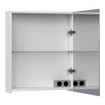 BRAUER Impress armoire de toilette - 60x70x15cm - sans éclairage - avec 1 porte miroir double face pivotante à droite - blanc mat SW392986