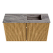 Mondiaz JOYA-DLUX 70cm meuble de salle de bains - couleur Oak - Vasque FAYE position Droite 1 trou de robinet couleur Sombra. SW1424230
