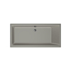 Xenz Kristal baignoire encastrable - 160x75cm - avec trop-plein - sans bonde - Acrylique Cement SW378414