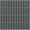 La Mosaic Factory London carreau mosaïque - 30x30cm - carrelage mural et de sol - Rectangulaire - Porcelaine Noir Mat SW382563