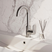 Brauer Brushed Edition Robinet lavabo avec bec rotatif et poignée type S1 ColdStart Nickel brossé SW374371