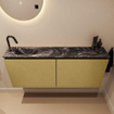 MONDIAZ TURE-DLUX meuble WC 120 cm Oro. EDEN lavabo Lava position gauche. Avec 1 trou de robinet. SW1103946