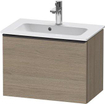 Duravit D-neo Meuble sous vasque 61x37.2x44cm 1 tiroir Chêne (terra) mat SW641137