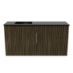 Mondiaz JOYA 80cm toiletmeubel - kleur Shadow - Wastafel FAYE positie Links Zonder kraangat kleur Urban. SW1421540