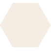 Cifre Ceramica Hexagon Timeless wand- en vloertegel - 15x17cm - 9mm - Zeshoek - Ivoor mat SW476708
