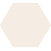 Terravito Bereno wand- en vloertegel - 15x17cm - 9mm - Zeshoek - Ivoor mat SW476708