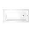 Xenz Bodysize Ligbad - 180x90x48 - afvoer uiteinde - acryl - wit SW103420