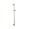 Fortifura Calvi Ensemble de douche barre curseur avec douchette stick, flexible en métal et robinet de douche Laiton brossé PVD SW811926