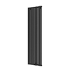 Plieger Siena designradiator verticaal enkel 1800x462mm 1094W zwart grafiet (black graphite) 7253201