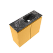 MONDIAZ TURE-DLUX Meuble toilette - 60cm - Ocher - EDEN - vasque Lava - position droite - sans trou de robinet SW1103920