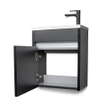 BRAUER Future Meuble sous lave mains 40x45x21.5cm porte frein de chute gauche noir brillant SW30652